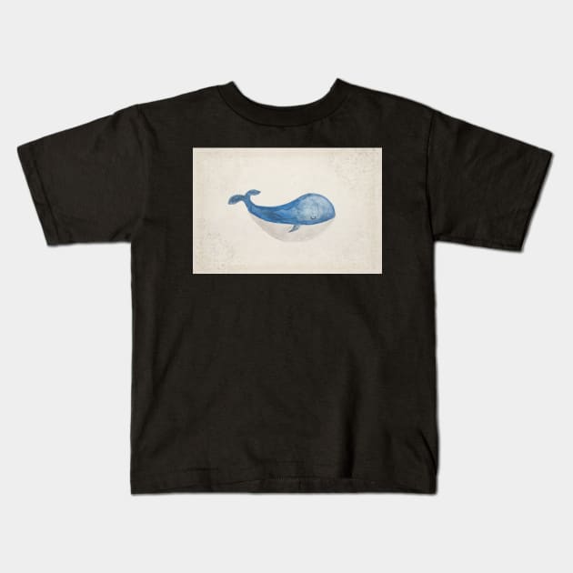 Sleepy Whale Kids T-Shirt by melbournedesign